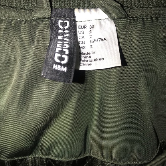 Olive Green Bomber Jacket - Picture 3 of 3